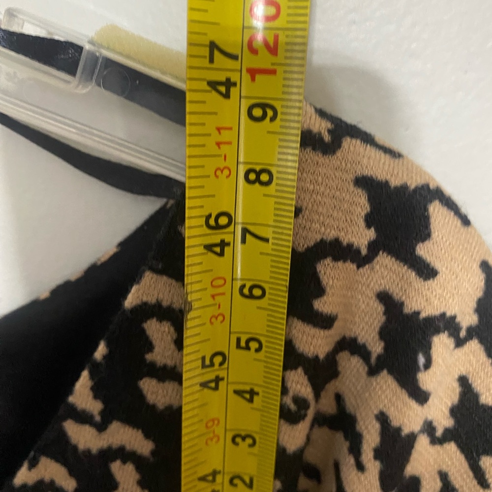 Women’s roz and Ali black and tan long short sleeve dress size 24 3x - Picture 6 of 10